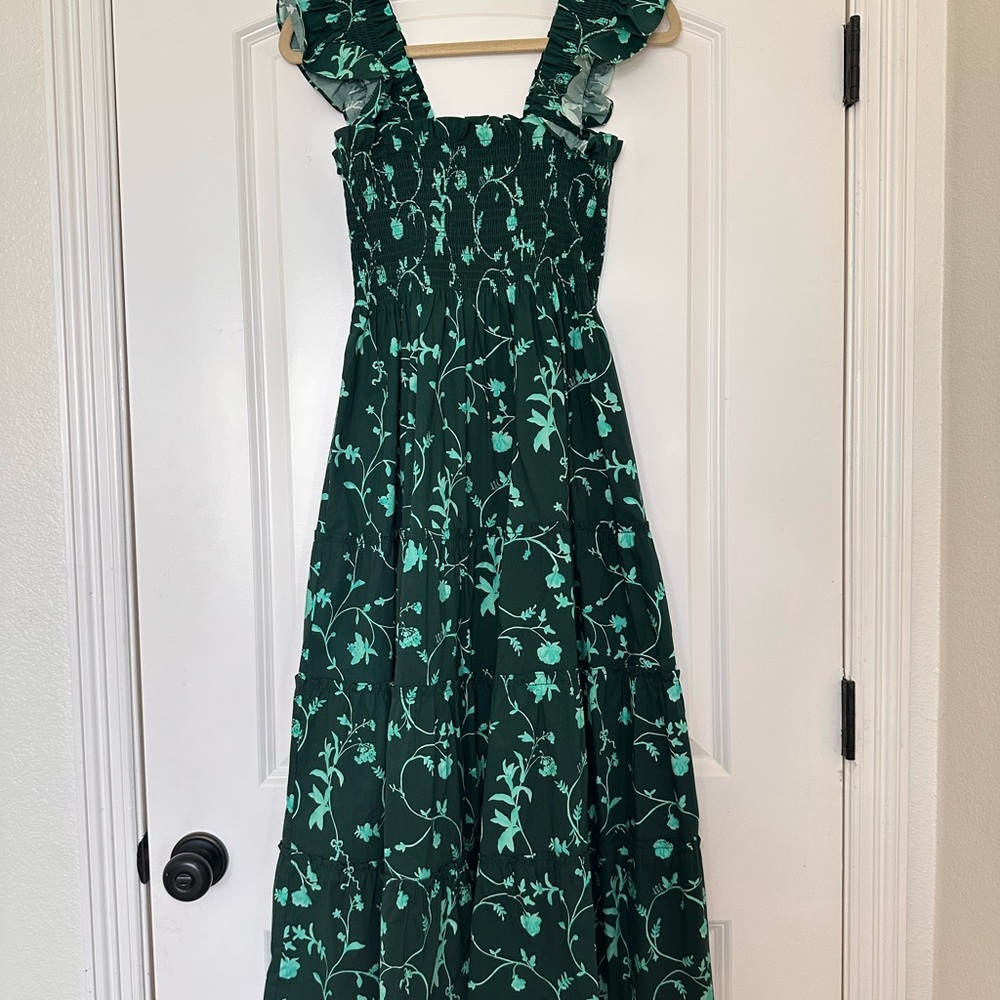 Green Floral Maxi Dress